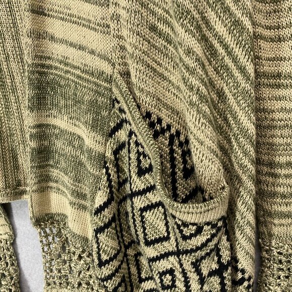 Akira Chicago Sweater Cardigan Womens Large Waterfall Boho Southwestern Soft - Picture 6 of 14